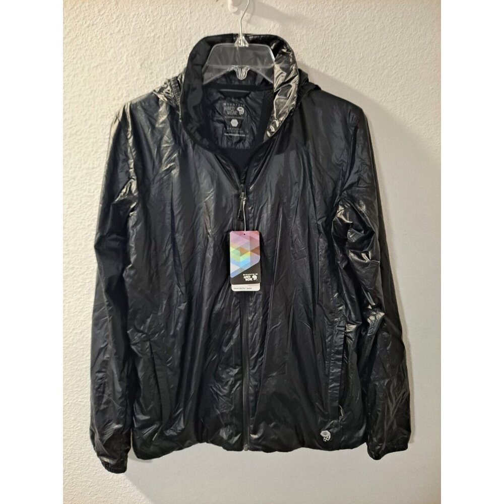 Mountain Hardwear Ghost Light Pro Women Black Running Hiking Jacket Medium NWT